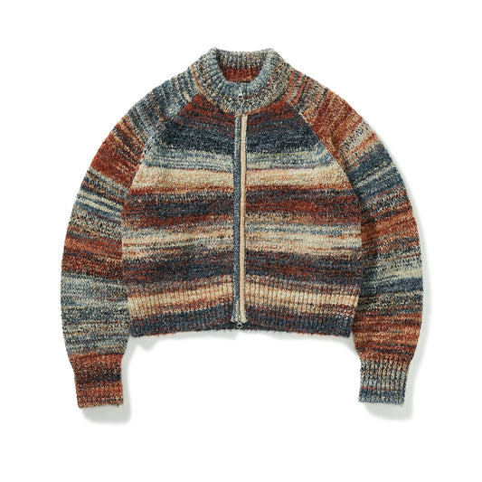 714street cardigan jacket men's couple wear half turtleneck sweater autumn and winter brand sweater striped cardigan