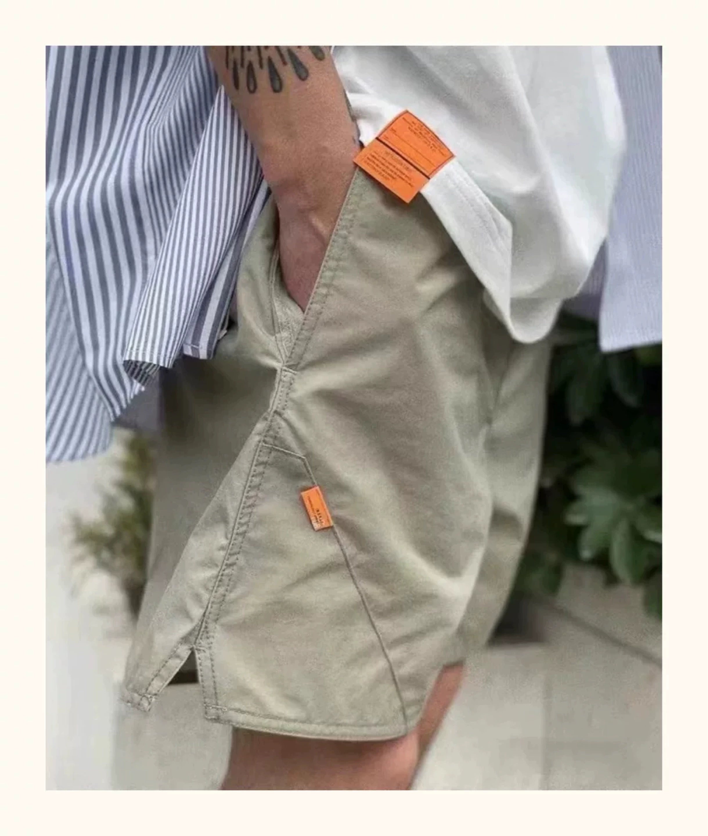 Summer shorts thin retro fashion brand all-matching nylon five-pants