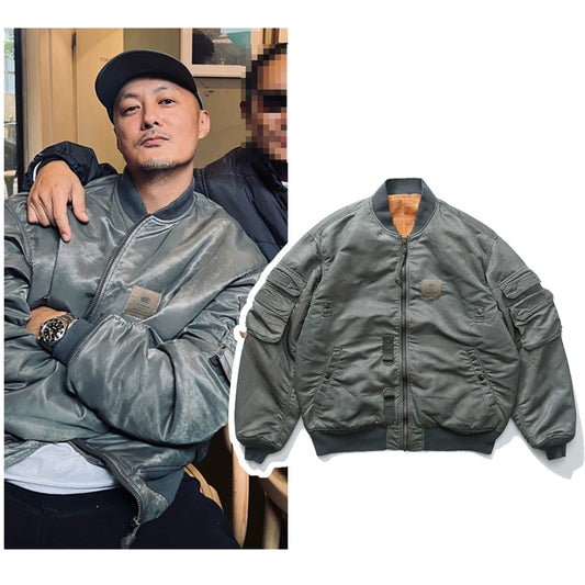 Aviator jacket batik old baseball uniform retro cotton fashion