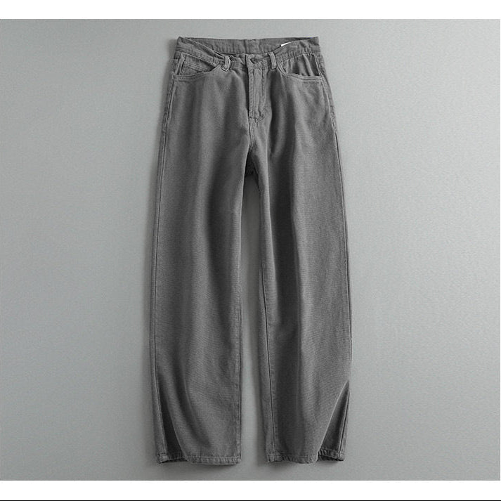 370G Heavyweight Washed Straight-Leg Pants – Japanese Loose Unisex – Pants | japanese streetwear | vintage workwear | unisex | Yamalinclothes
