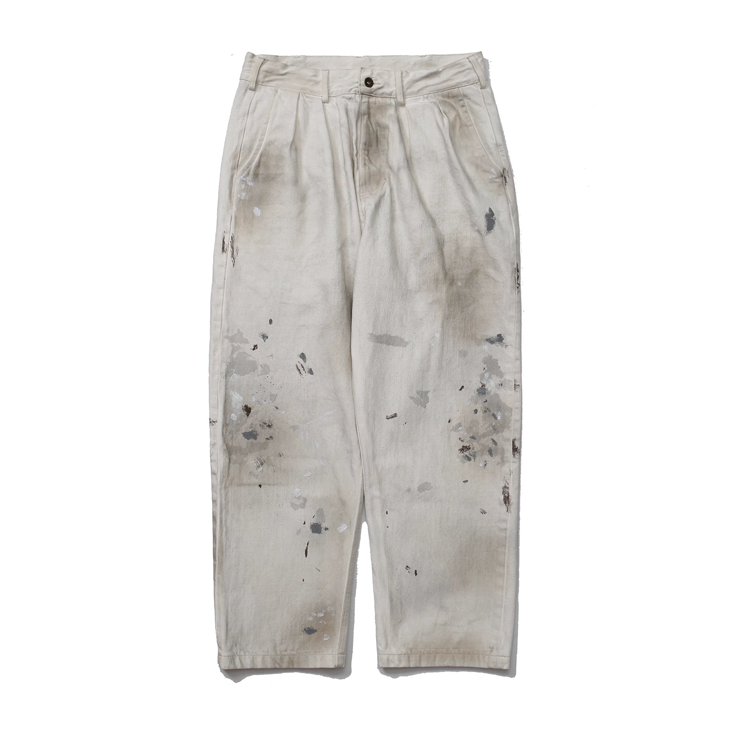 Make old graffiti, dirty jeans, overalls, old pants.