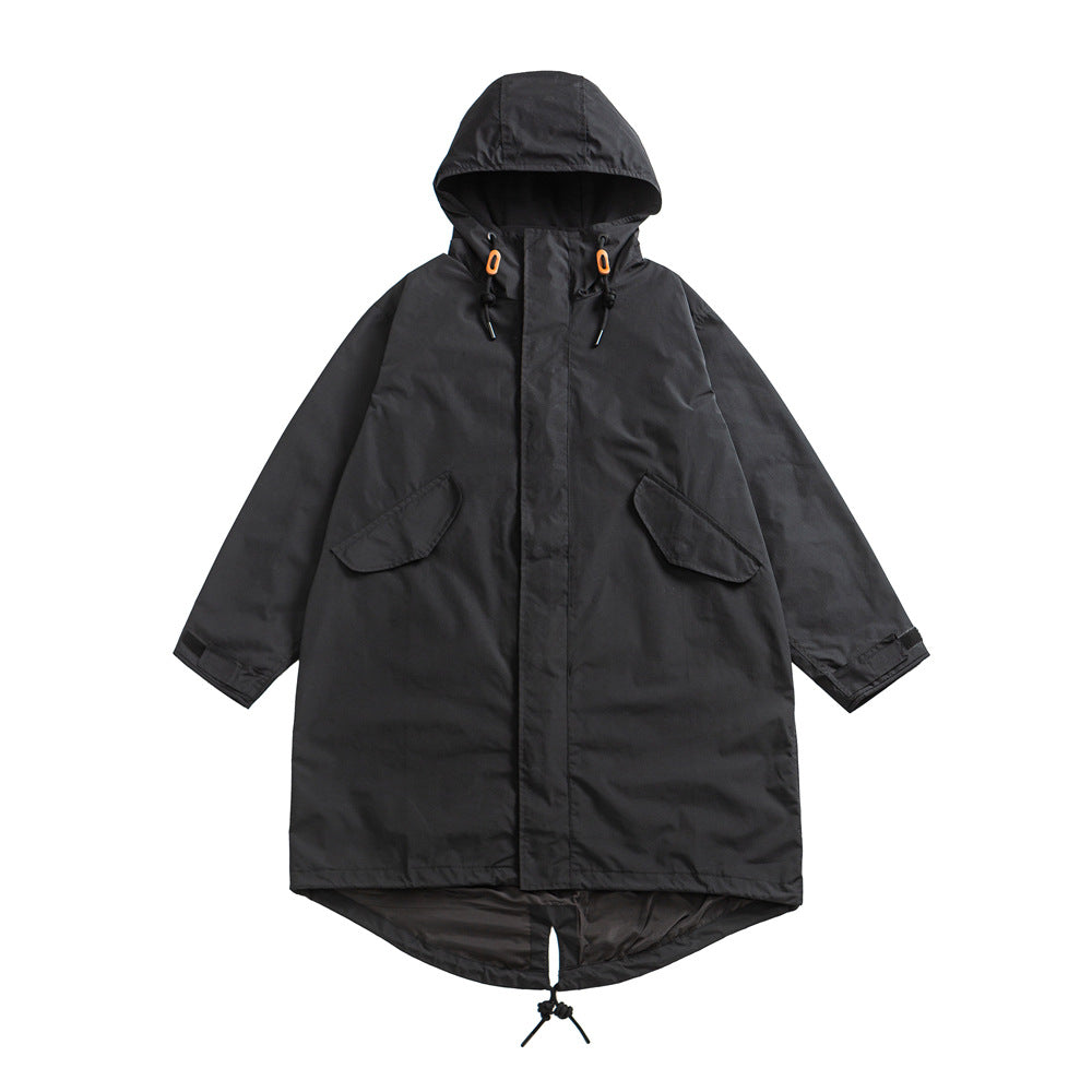 M65 Military Midi Trench Coat – Oversized Unisex Parka Jacket