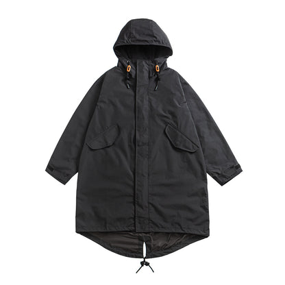 M65 Military Midi Trench Coat – Oversized Unisex Parka Jacket