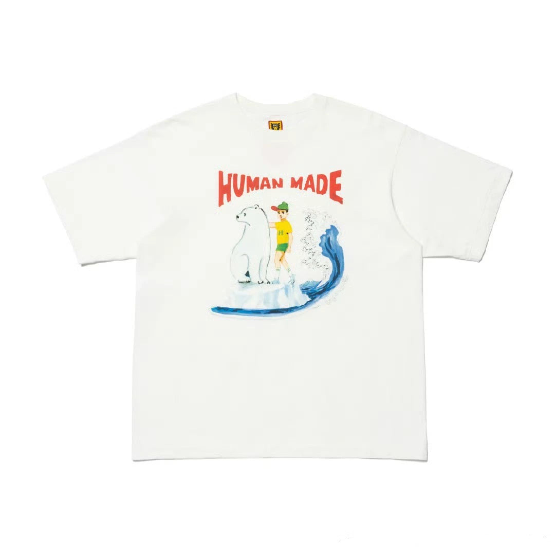 Japanese summer heavy short-sleeved T-shirt illustration series nigo short tee