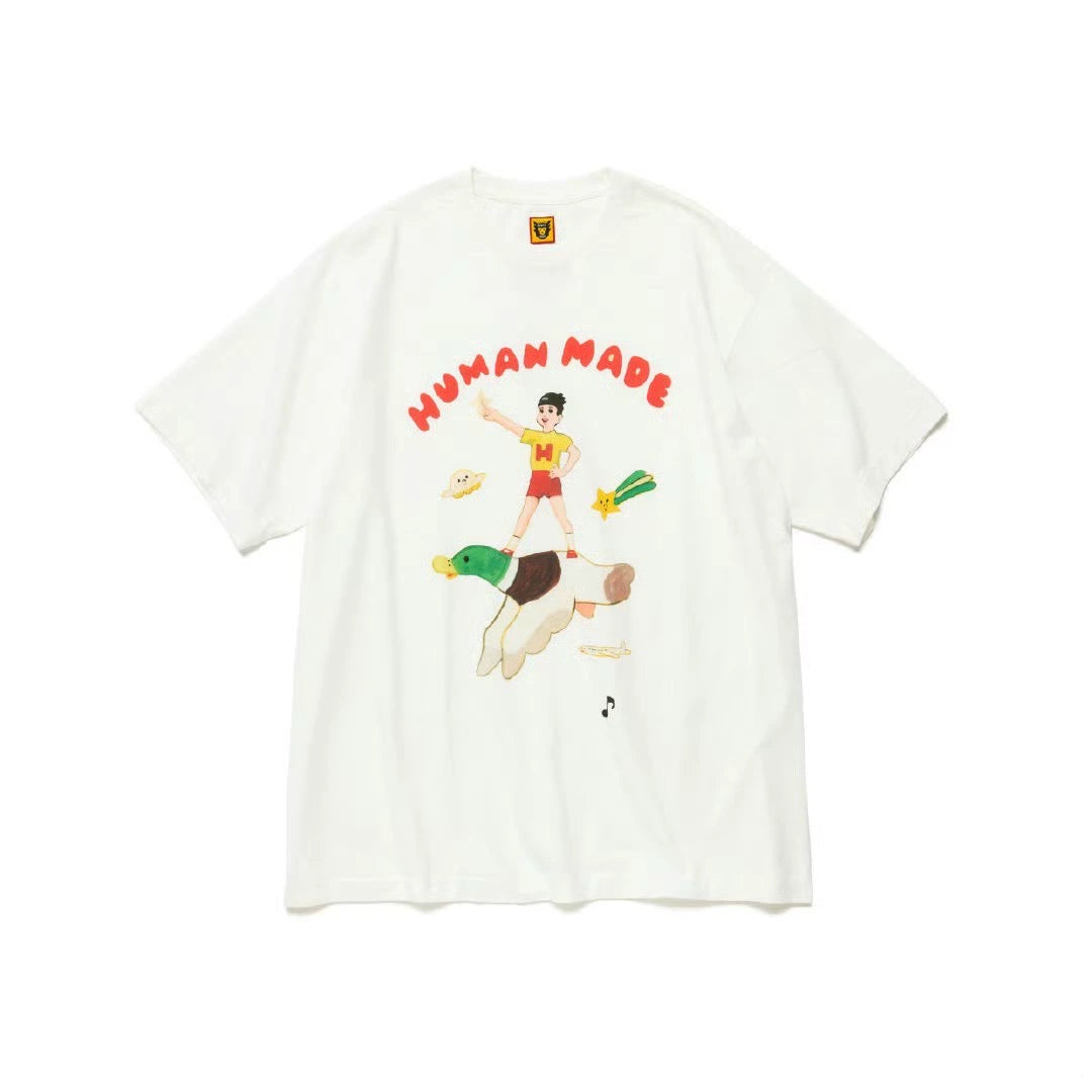Japanese summer heavy short-sleeved T-shirt illustration series nigo short tee