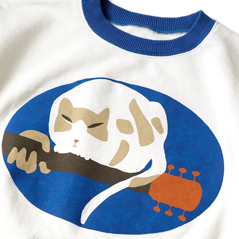 Japanese couple round neck short-sleeved T-shirt