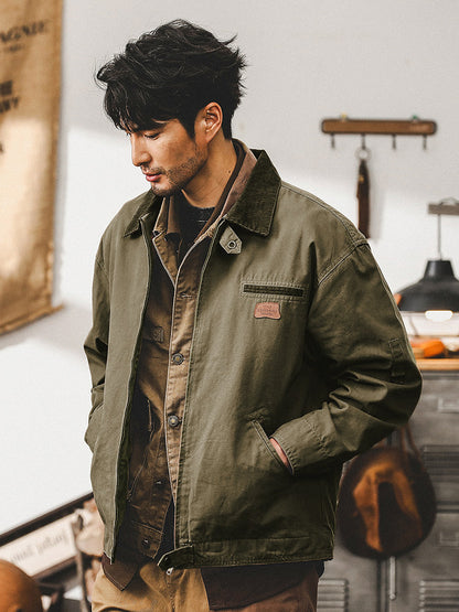 American retro Detroit jacket men's spring trendy tough guy overalls Ami Kaji vintage coat men's spring and autumn style | Japanese vintage | yamalin clothes | Yamalinclothes