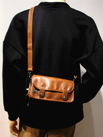 Japanese Retro Mini Crossbody Bag – Unisex Shoulder Phone Bag