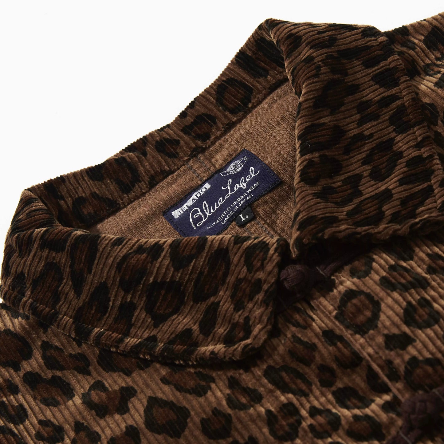 24AW JELADO Japanese vintage corduroy leopard print cotton men's and women's loose long-sleeved jackets