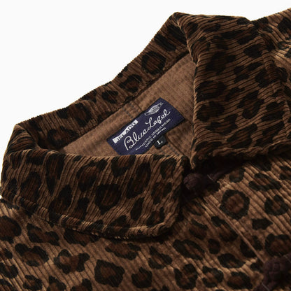 24AW JELADO Japanese vintage corduroy leopard print cotton men's and women's loose long-sleeved jackets