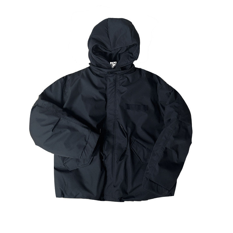 Hooded Padded Jacket – Oversized Drawstring Fit | Yamalinclothes