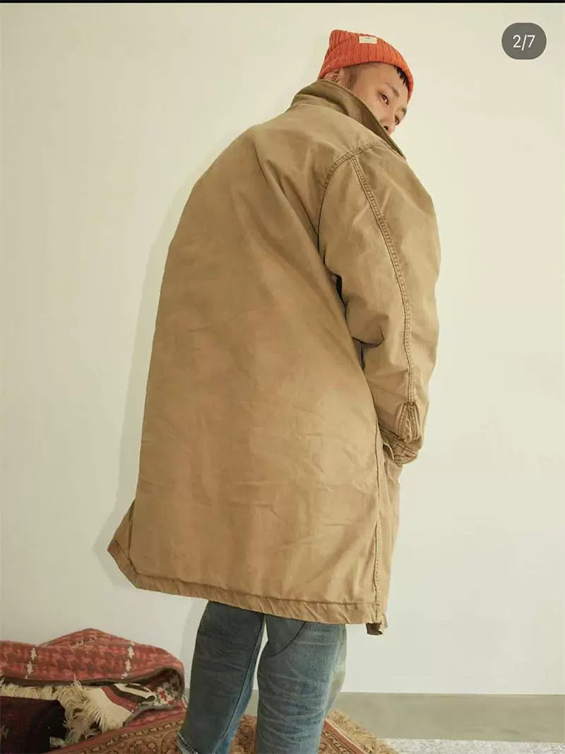 Medium and long coat, old windbreaker jacket.