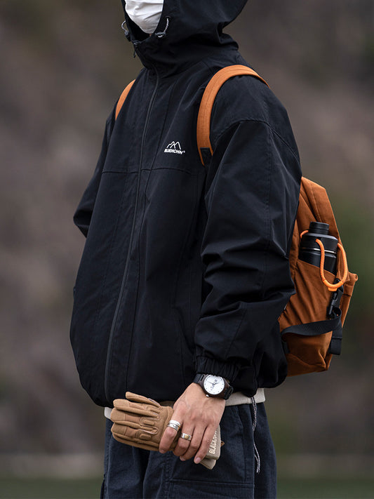 Waterproof Hooded Outdoor Workwear Jacket – Mountain Oversized Unisex