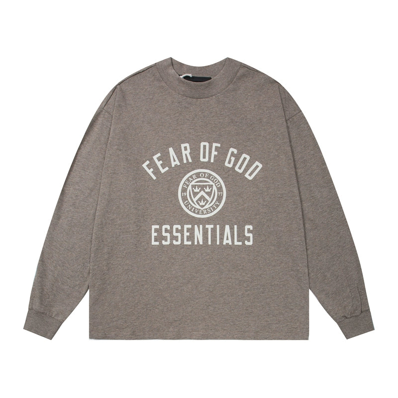 American fashion brand letter print long sleeve T-shirt for men and women loose base layer for men and women