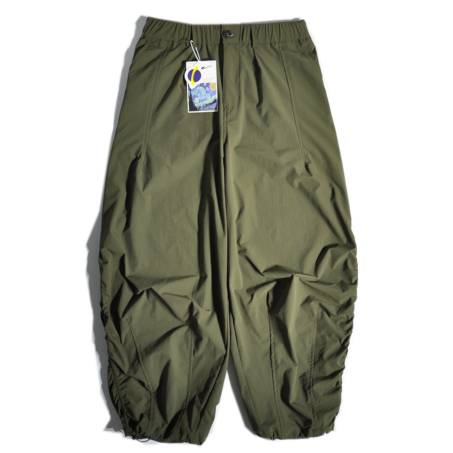 Japanese CityBoy Mountain Outdoor Functional Quick-Drying Wide-Leg Cargo Pants Loose Straight Drap Silhouette Leggings