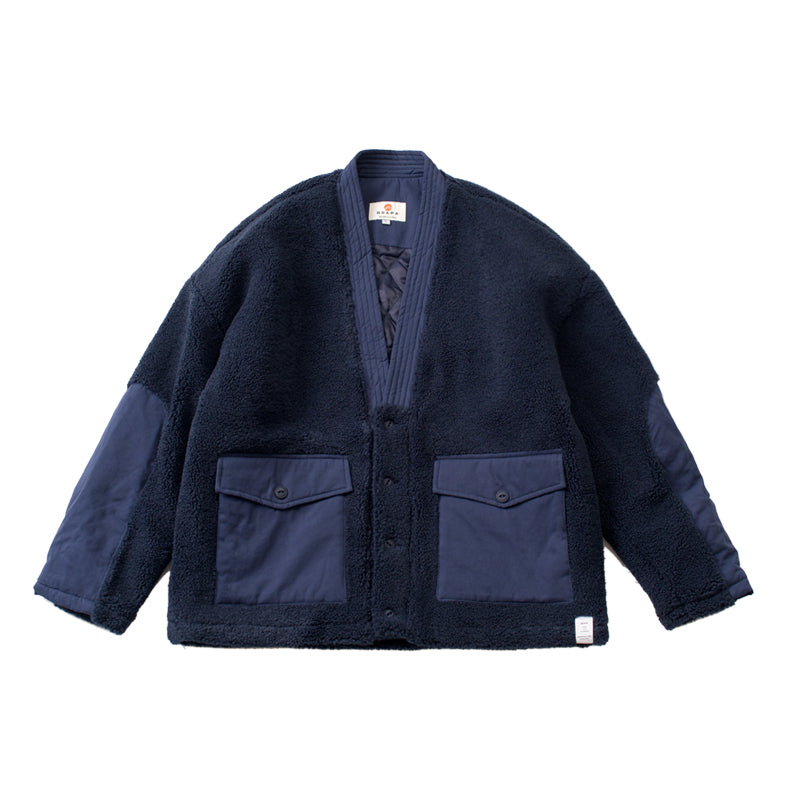 Autumn and winter Japanese men's vintage style lamb wool robe, cotton clothes, cotton clothes, loose winter coats for men and women