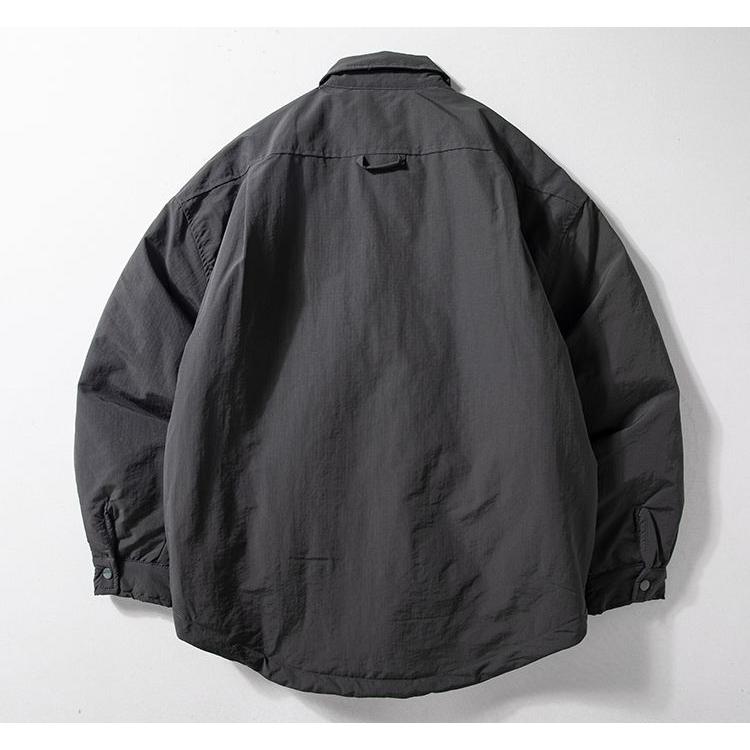 Quilted Lapel Jacket – Windproof Waterproof Oversized Unisex Cotton Padded Coat