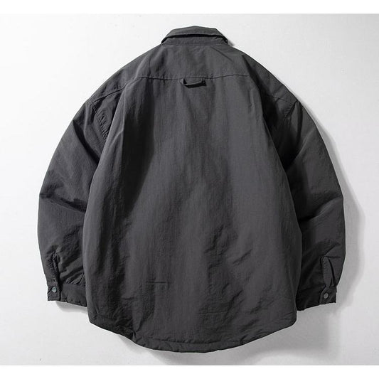 Quilted Lapel Jacket – Windproof Waterproof Oversized Unisex Cotton Padded Coat – Japanese vintage | fall outfits 2026 | fall winter outfits | classy winter outfits | lazy comfy outfits | japanese streetwear | vintage workwear | yamalin clothes | Yamalinclothes