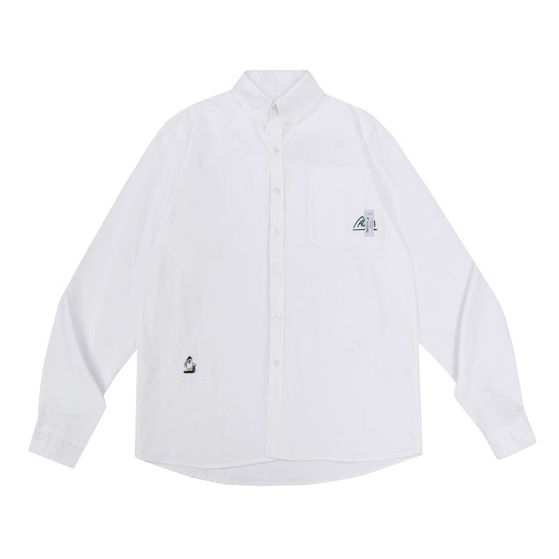 Striped long sleeve shirt city boy pure cotton oxford