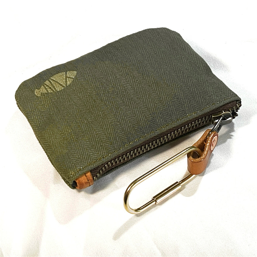 vintage canvas storage bag for men and women, young men, and women, simple zipper, coin purse, and military style storage bag