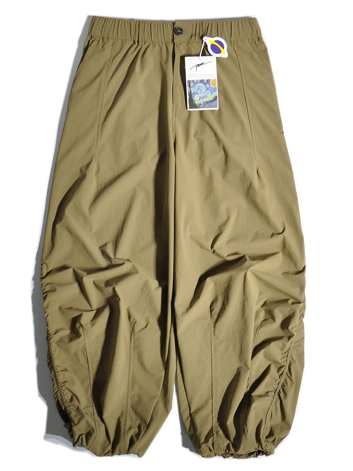 Japanese CityBoy Mountain Outdoor Functional Quick-Drying Wide-Leg Cargo Pants Loose Straight Drap Silhouette Leggings