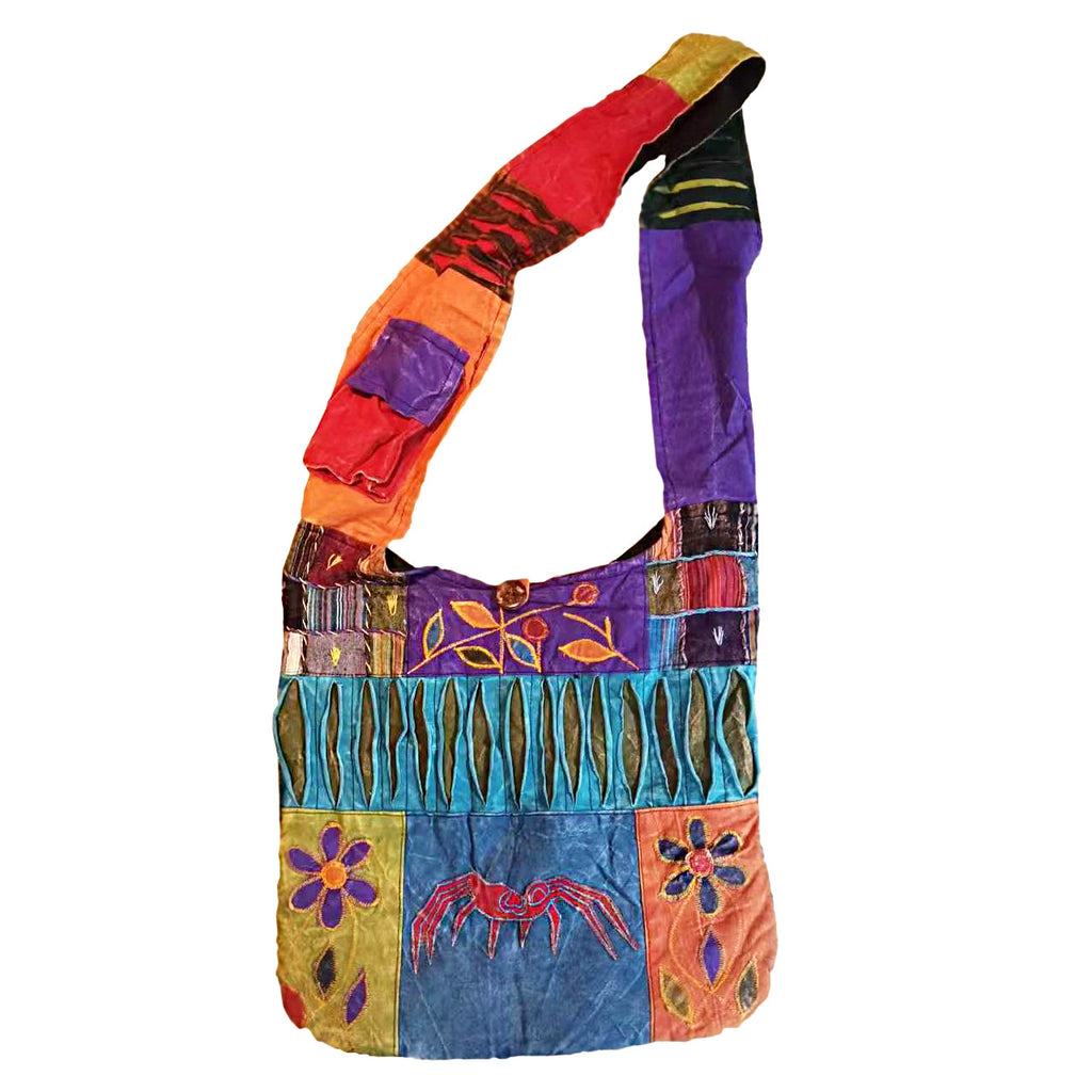 Nepalese women's bags, net red bags, handmade bags, large-capacity shoulder bags, travel outdoor storage, cross-body bags