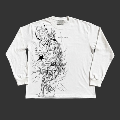 260g Anime Cartoon Line Art T-Shirt – Unisex Regular & Drop Shoulder