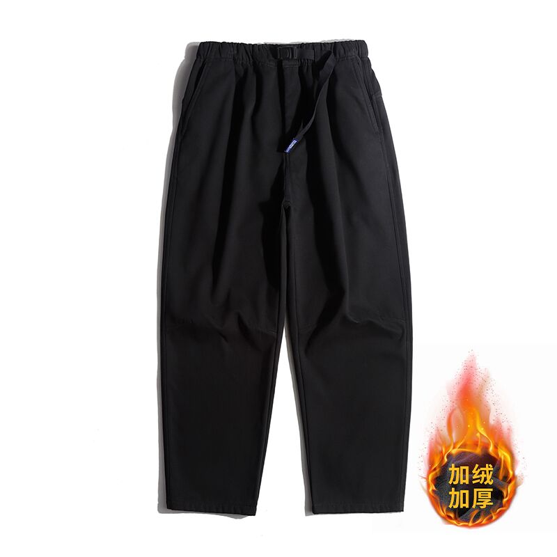 Paratrooper Cargo Pants – Loose Straight Drawstring Casual Trousers Men