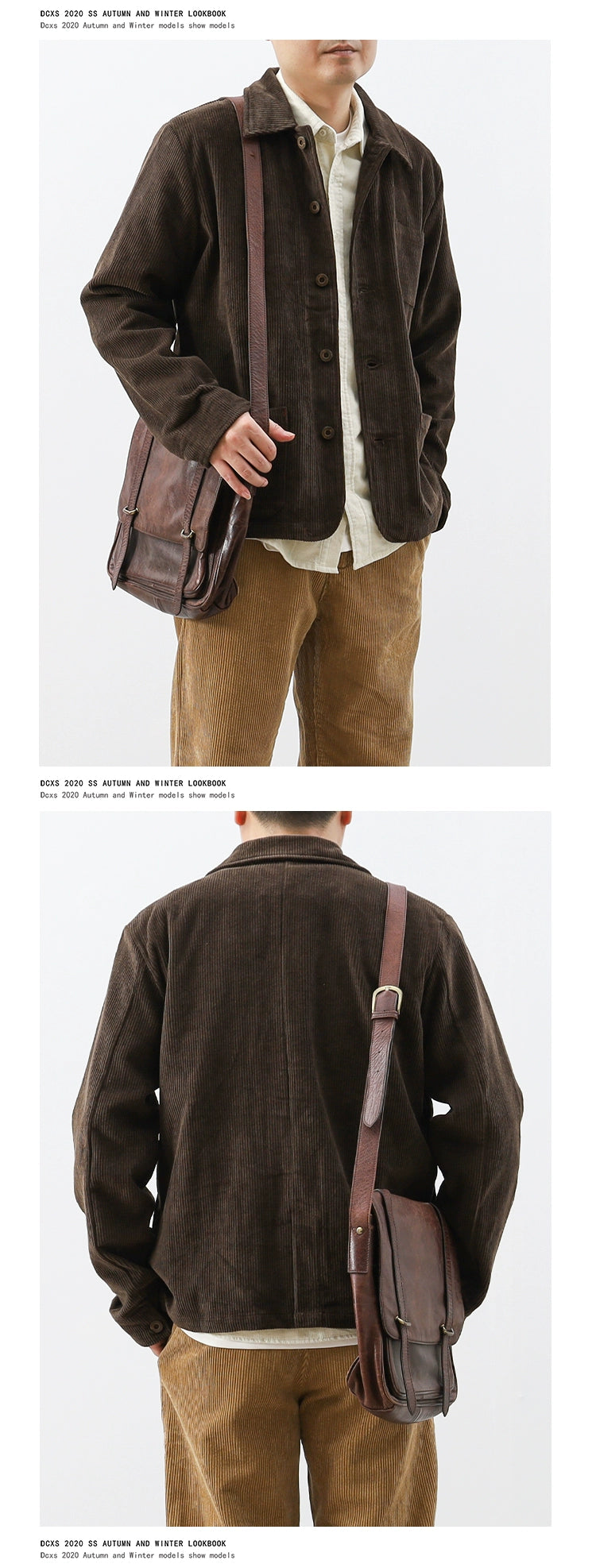 Vintage French Cargo Jacket – Heavy Corduroy Multi-Pocket Autumn Unisex