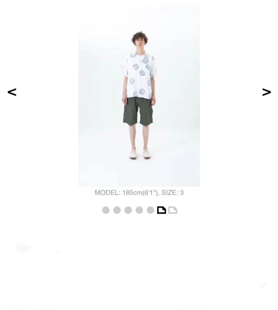 Nakamura limited Hawaiian clouds casual Japanese black and white linen short-sleeved shirt