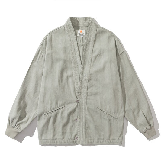 American Vintage Cotton Robe Jacket – Men's Loose Solid Casual Coat – Japanese vintage | yamalin clothes | Yamalinclothes