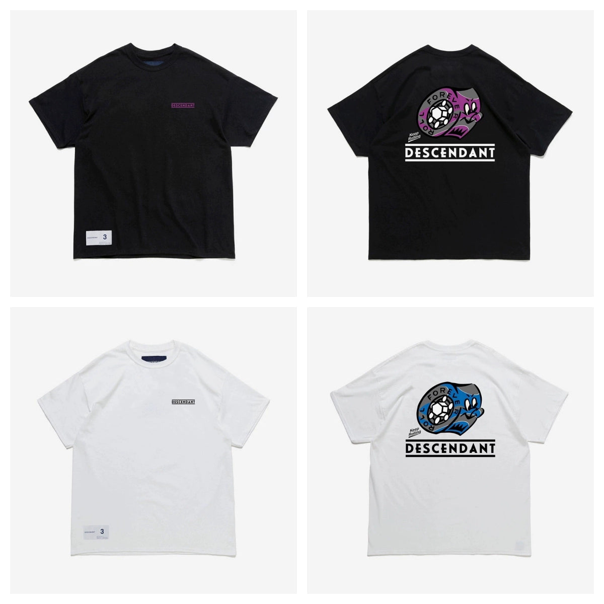 25SS tooling printing short-sleeved T-shirt loose heavy round neck fashion brand