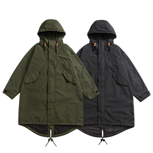 M65 Military Midi Trench Coat – Oversized Unisex Parka Jacket – Japanese vintage | yamalin clothes | Yamalinclothes