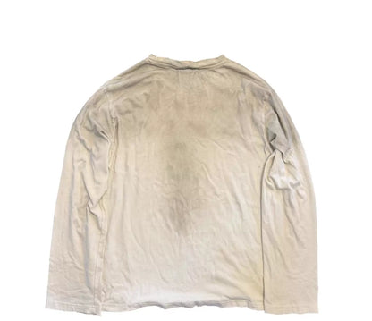 Anime Girl Print Distressed Long Sleeve T-Shirt – Japanese Illustration Loose Unisex