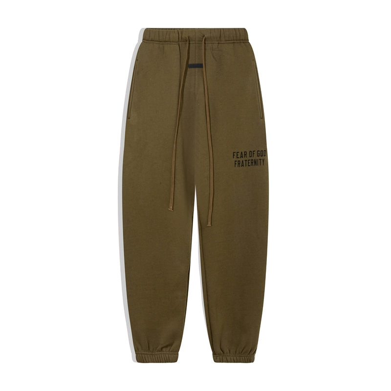 trendy brand American high street loose legging fleece casual sweatpants men's and women's long pants autumn and winter