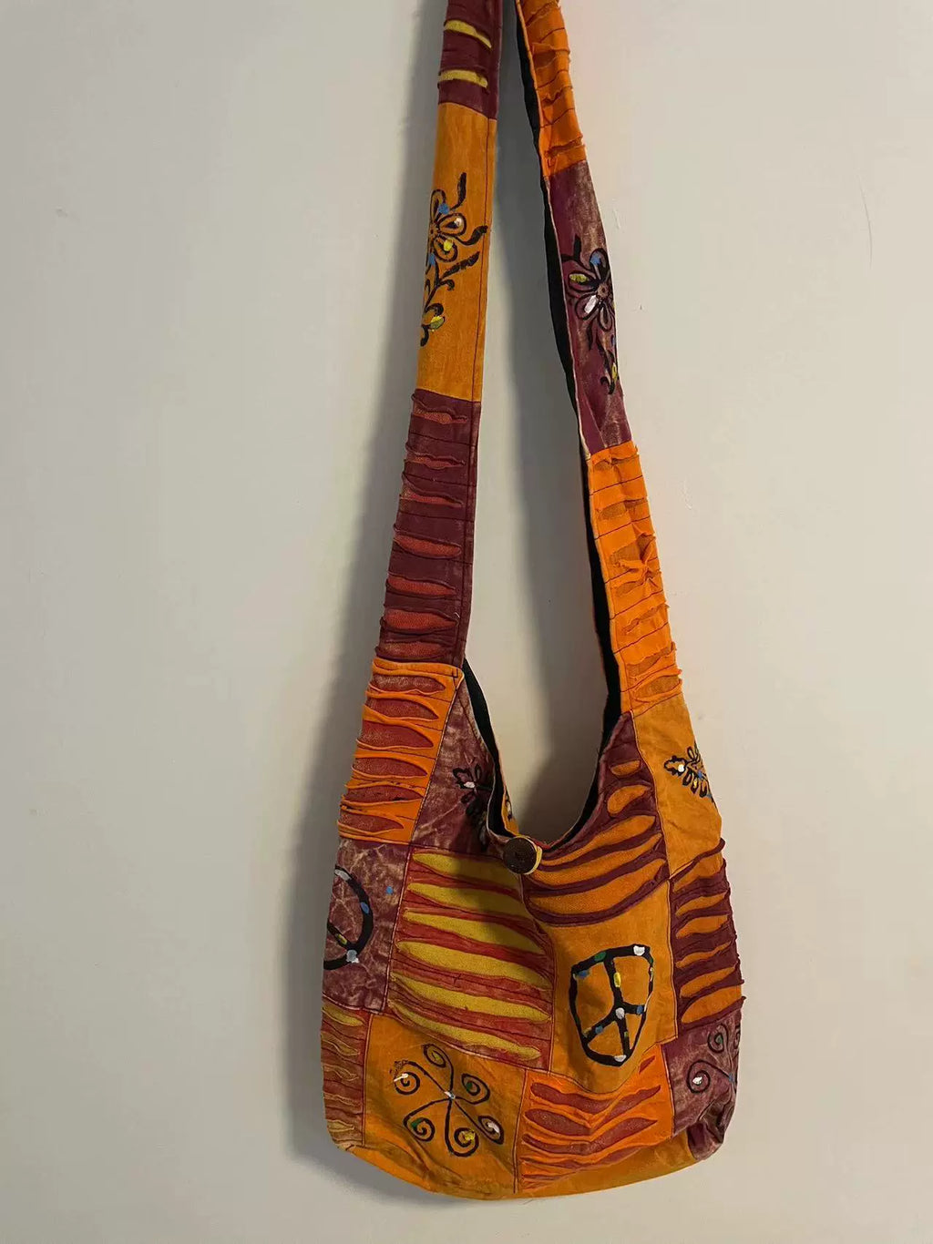 Nepalese women's bags, net red bags, handmade bags, large-capacity shoulder bags, travel outdoor storage, cross-body bags