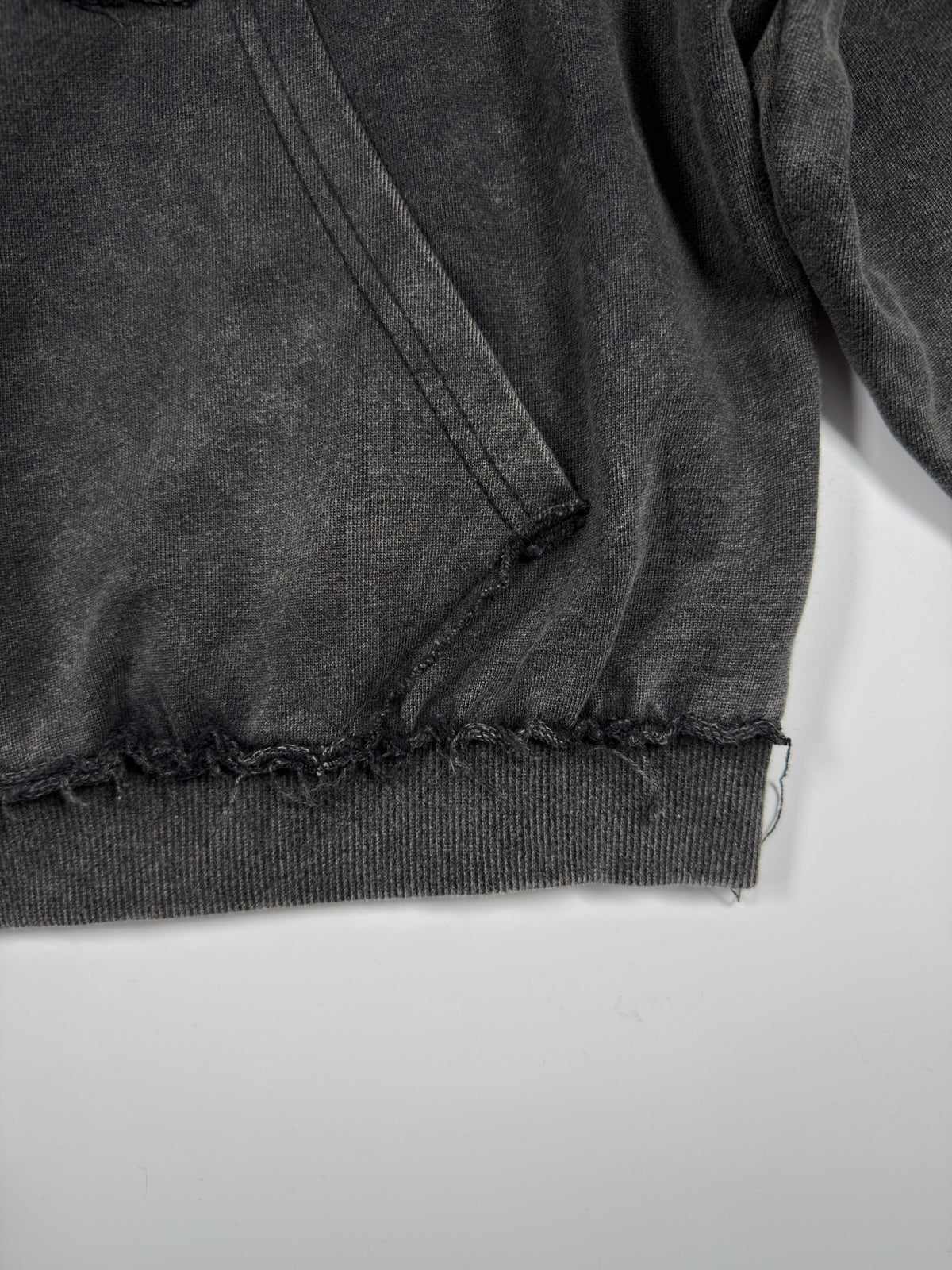 Graphic Zip Hoodie – Washed & Frayed Cotton | Yamalinclothes
