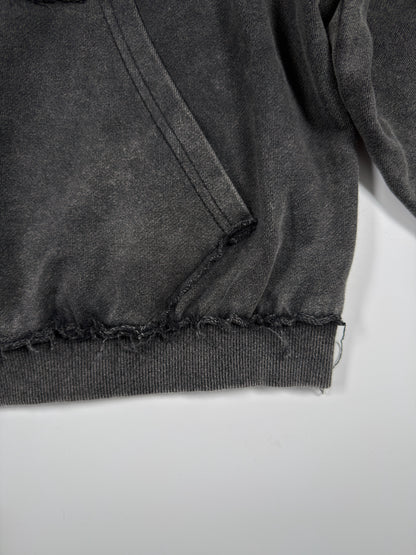 Graphic Zip Hoodie – Washed & Frayed Cotton | Yamalinclothes