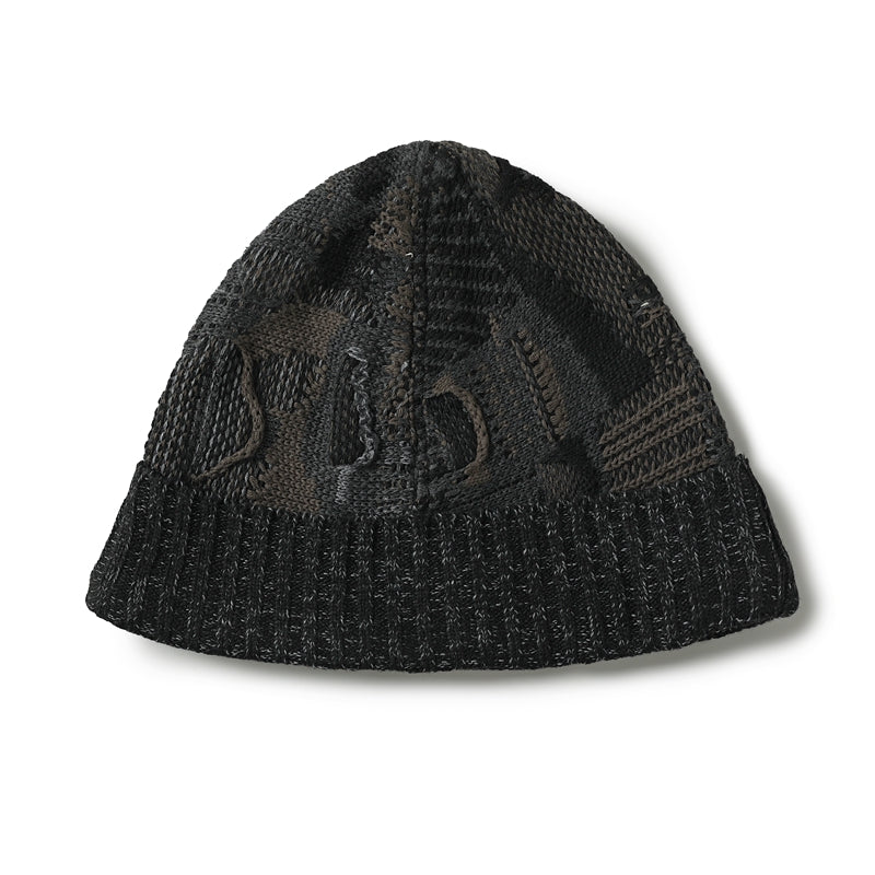 vintage hat knitted woolen cold hat jacquard anti-war hat