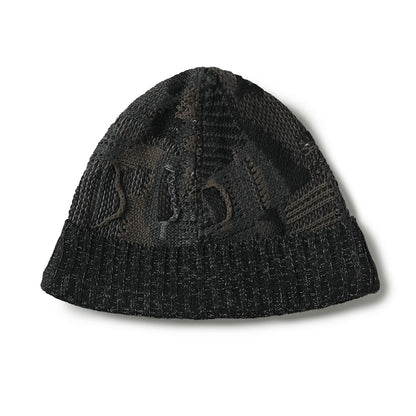 vintage hat knitted woolen cold hat jacquard anti-war hat