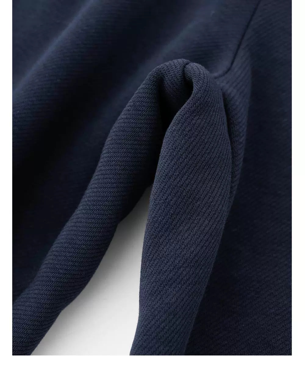 400g heavy navy blue twill fleece corset sweatpants casual fleece warm unisex style