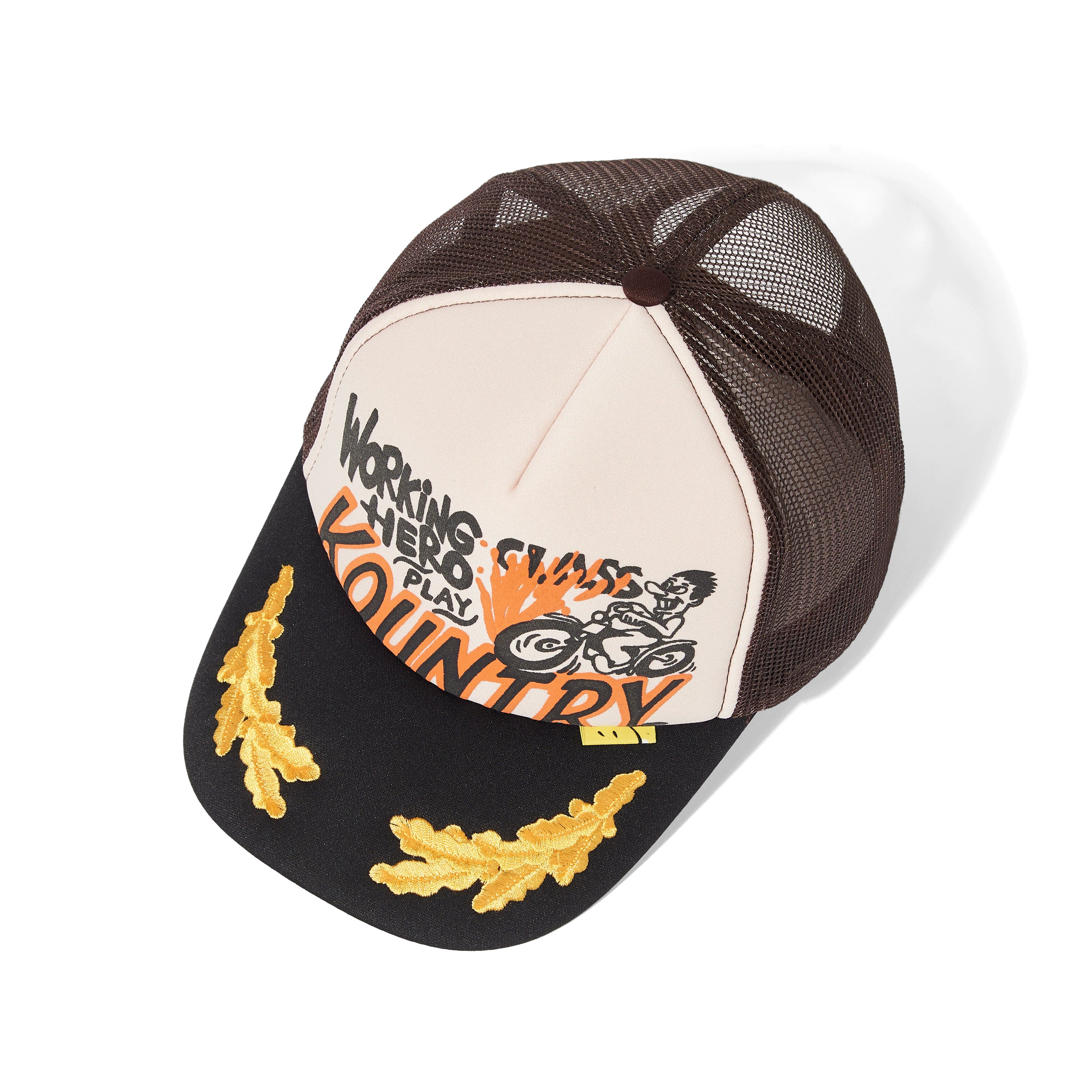 24SS American retro motorcycle graffiti hip-hop style embroidered adjustable cap