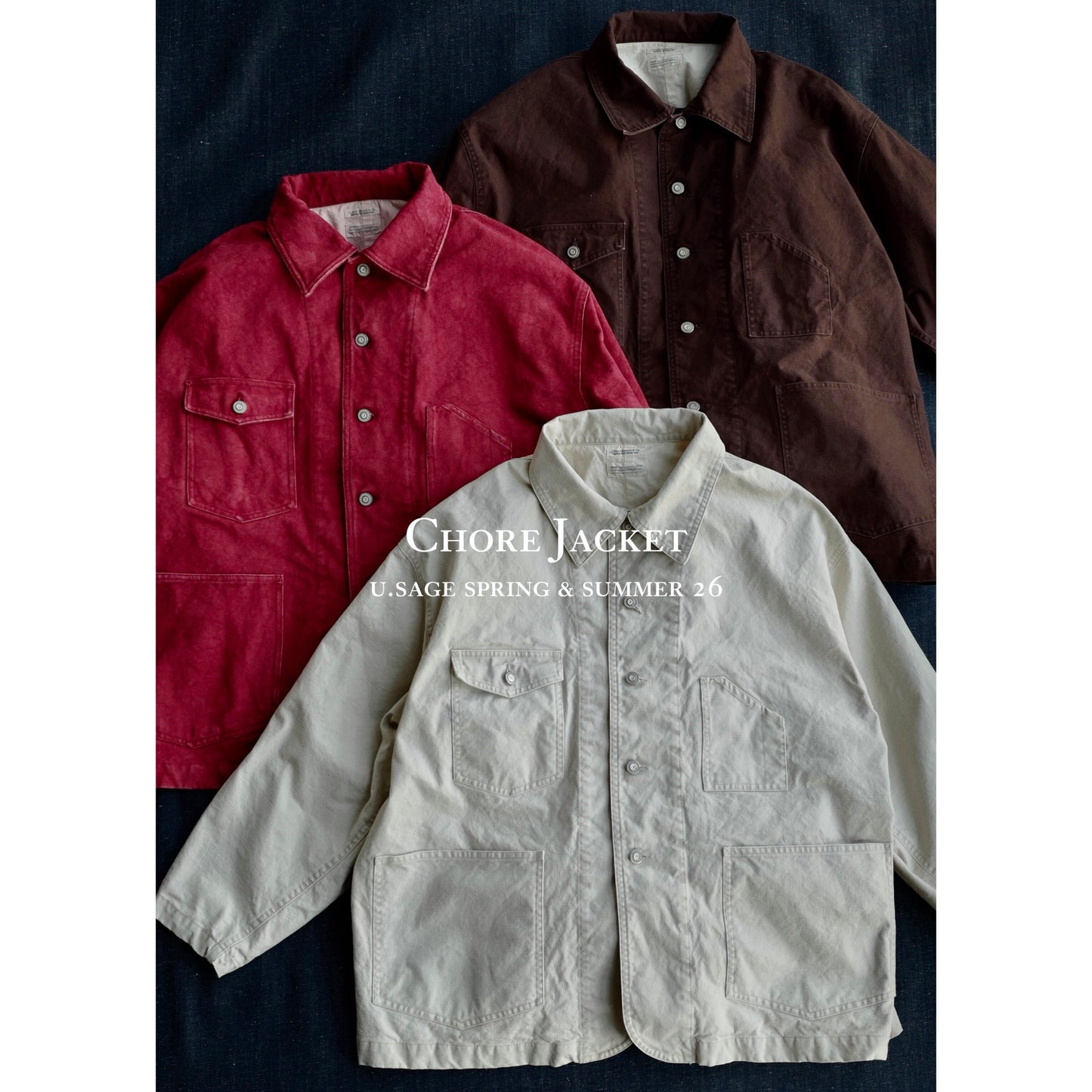 Chore Jacket - Yamalin Classic Heavy Wash French Workwear Cargo Jacket