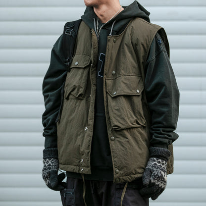 Multi-Pocket 90 Duck Down Vest – Mountain Outdoor Loose Warm Unisex – Vests | japanese streetwear | vintage workwear | unisex | Yamalinclothes