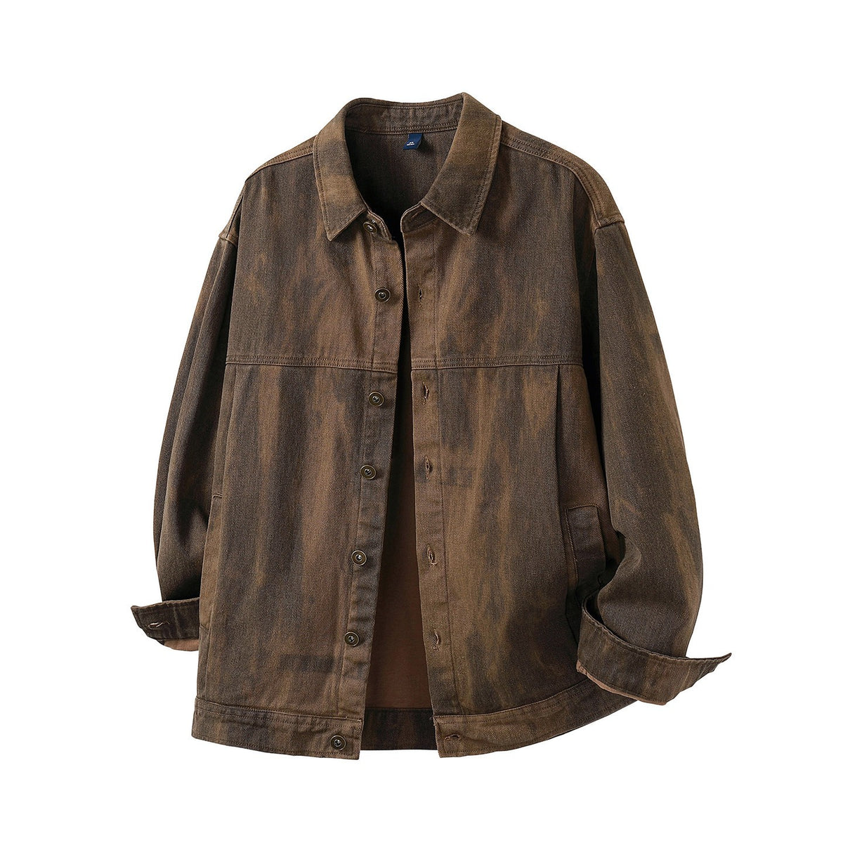 Tie-Dye Washed Cargo Jacket – American Vintage Oversized Unisex