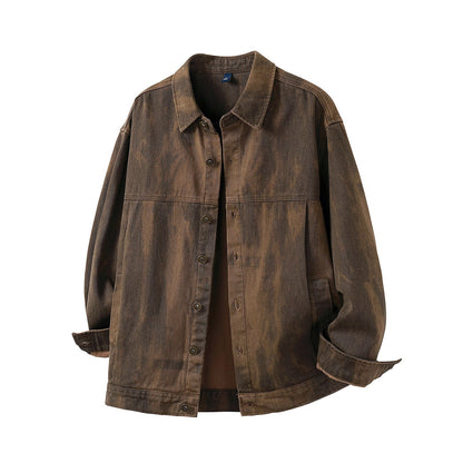 Tie-Dye Washed Cargo Jacket – American Vintage Oversized Unisex