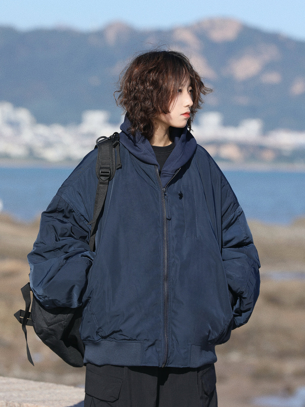 Duck Down Jacket – Oversized Zip Front | Yamalinclothes