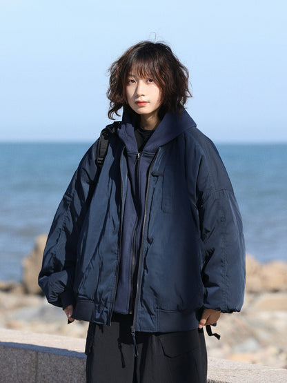 Duck Down Jacket – Oversized Zip Front | Yamalinclothes