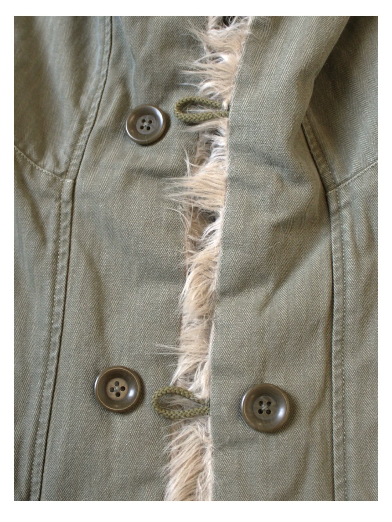 Kapital 25AW Japanese Warm Vest - Fur Collar Herringbone Hooded Casual Outerwear