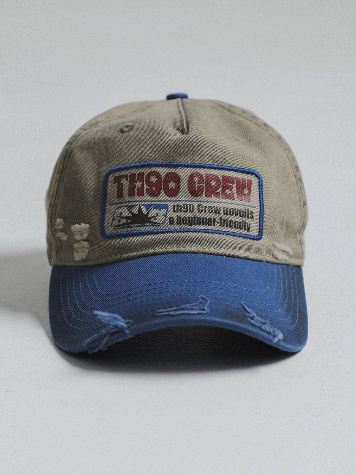 Distressed Trucker Baseball Cap – American Retro Cotton Geometric Unisex – cap | japanese streetwear | vintage workwear | unisex | Yamalinclothes